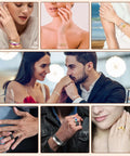 Quelay 99-Pcs laser jewelry engraving kit: bracelets, rings, necklaces, and keychains.