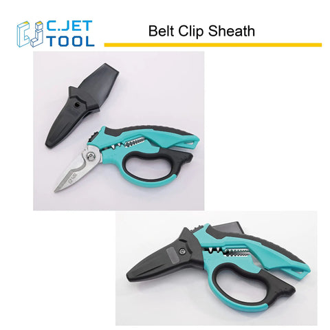 8 Inch Stainless Angle Electrician Scissors Heavy Duty Pro Tool For Aluminum And Copper Soft Cable with sheath