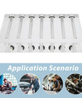 7 Hole Acrylic Engine Oil Quality Tester For Vehicle Diagnostics Easy Oil Degradation Check Visual Oil Comparison Kit, clear acrylic