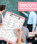 Student using Storage Clipboards With Low Profile Clip For Work And School 8.5x11 Inch Clipboard Case With Snap Closure And Hanging Hole