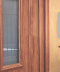 Lock Down Your Spot With This Solid Door Access Control Kit Featuring Heavy Duty 600 Lb Electromagnetic Lock Ip68 Rated Waterproof Fingerprint Keypad Lcd Screen And Remote visible on wooden door.