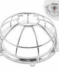 Built Like A Truck Fire Sprinkler Guard Screw Type Cage Cover made of silver steel for protection against damage.