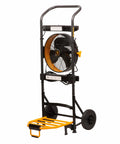 Heavy Duty 300 Lb Hand Truck That Converts To A 5 In 1 Mobile Workshop With Built In 3 Speed Fan And LED Light For Tough On Site Jobs