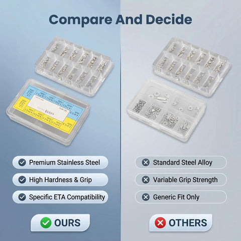 Comparison of All In One Watch Case Gasket Kit with 200 Gaskets and 40 Screws for 2824 2836 284 Movements versus others