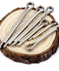 220 Piece Dowel And Cotter Pin Assortment Kit For Automotive Repair With Hairpin And Hitch Pins Versatile Fasteners For Mechanics Garage Use Easy Install And Secure Fit, stainless cotter pins on wood slice