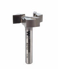 Carbide Tipped CNC Spoilboard Surfacing Router Bit With One Inch Cut Diameter And One Quarter Inch Shank, Three Wings For A Smooth Top Finish
