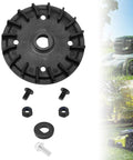 All In One Lawn Mower Blade Replacement Kit With Fan Bolts Nuts And Washers For Dual Blades Fits 21 Inch Mowers Compatible With LM2130SP LM2150SP And LM2160SP No Fuss Easy Install fan and hardware detail.