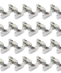 20 Piece Stainless Steel Hydraulic Cabinet Door Hinges With Soft Close Damper No Fuss Gold Finish Easy Install Clips