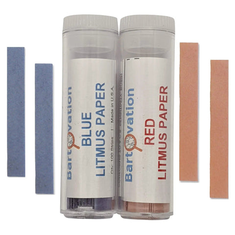 Red And Blue Litmus Paper Kit With 200 Indicator Strips, Portable Vials, Pre Cut Acid Base Test Strips, No Reagents Needed