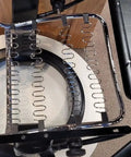 Image showing Four Pack Heavy Duty Nine Gauge Recliner Seat Springs Measuring Nineteen Point Five Inches Long with bent ends.