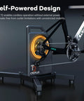 T2 Smart Bike Trainer With 2200W Brushless Motor 20 Percent Gradient Simulation Dual BLE And ANT Plus Connectivity side view