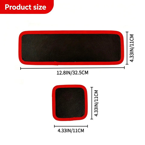 Two Size Magnetic Tool Mats Set Heavy Duty Magnetic Tool Trays For Screws Nuts Bolts And Small Metal Parts Non Slip Holder For Mechanics Car Repair And Workshop, 12.8x4.33 in and 4.33x4.33 in