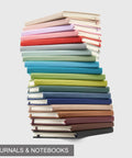 Stack of Ten Pack A5 Lined Notebooks With Durable Hardcover, 160 Pages Each, 100gsm College Ruled Paper, Pastel Colors