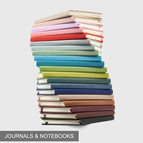 Stack of Ten Pack A5 Lined Notebooks With Durable Hardcover, 160 Pages Each, 100gsm College Ruled Paper, Pastel Colors