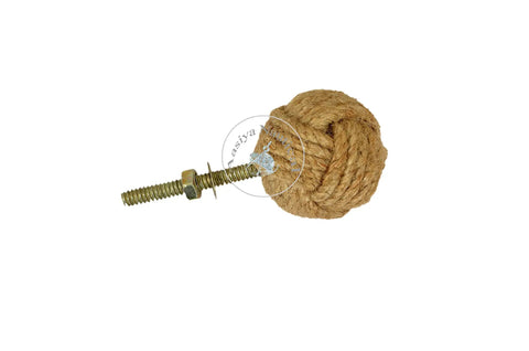 12 Pack Nautical Jute Rope Cabinet Knobs Set For Beachy Coastal Home Decor Easy Install Drawer Pulls And Door Handles Handmade Rope Knot Cabinet Hardware Perfect For Cabinets Dressers And Cupboards, jute rope knob with screw