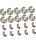 Ten Pack Stainless Steel Shaft Collars 6mm Adjustable Screw Collar Depth Stopper Position Adjuster Set For Automotive Robotics Build Projects Easy Install No Removal Needed High Grade Hardware Fitment For Garage And Shop Upgrade Needs Bang For Buck, 10 collars and set screws