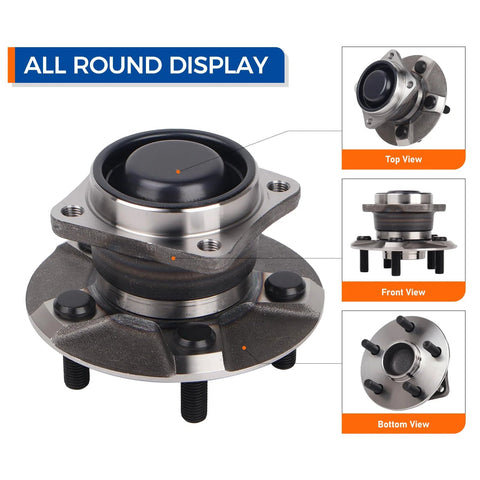 Rear Wheel Hub And Bearing Assembly For 2003 To 2008 Pontiac Vibe, 2000 To 2005 Toyota Celica, 2003 To 2008 Corolla And Matrix FWD