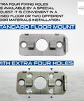 Heavy Duty Door Closer And Hidden Pivot Hinges With Stainless Steel Shaft For Wood And Metal Doors Self Closing Quiet operation with floor mount and extra holes shown.