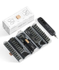 Electric Screwdriver Kit With 181 In 1 Mini Precision Screwdriver Set And 162 Magnetic Bits displayed in open case.