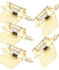 Five Piece Dope Self Closing Cabinet Door Hinges Kit For RVs And Camper Cabinets Featuring 1/2 Design Semi Hidden Steel Hinges
