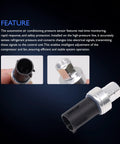 Close-up of AC Pressure Switch Sensor For Ford And Lincoln Cars Plug In Ready Air Conditioning Clutch Pressure Switch Replacement