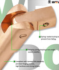 Close-up of spring-loaded locking ball feature on 27 Piece Beryllium Copper Socket Set Featuring Three Quarter Inch Drive Ratchet And Flex Ball Joint T Handle Wrench Kit.