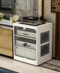 Ultra Quiet 120mm Cabinet Fan System With Power Adapter And 10 Speed Control for Home Theater AV Cabinets, installed view
