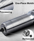 Heavy Duty 50 Ton Hydraulic Bearing Puller Tool with one-piece molding and removable end detail