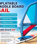 Inflatable Hydrofoil Board For Kite Surfing And Wing Foil Activities With 2.2m Window Durable Oxford PVC Construction