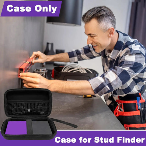 Kickass Hard Shell Case For Wall Scanner And Stud Finder With Shock Resistant Eva Armor Hella Secure Lock Heavy Duty Handle Strap Plus Handy Mesh Pocket Sweet Protective Cover Only