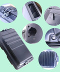 Heavy Duty Generator Air Filter Housing Box And Cover Assembly For 5500 To 9500 Watt Gens, showing latch and connection points