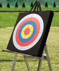 20 Inch Square Archery Target With Rope Handle Lightweight High Density EVA Foam Practice Target For Curved Longbows Easy Arrow Removal Safe For Broadheads Backyard And Outdoor Shooting.