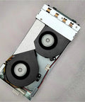Heavy Duty Disk Array Power Supply And Hard Disk Enclosure Running 460 Watts, features dual fans for cooling and secure power.