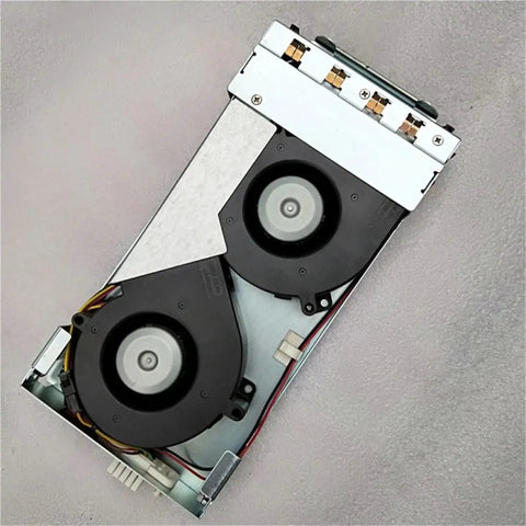Heavy Duty Disk Array Power Supply And Hard Disk Enclosure Running 460 Watts, features dual fans for cooling and secure power.