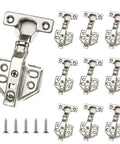Two Pack 26mm Mounting Holes Soft Close Cabinet Hinges With Screws 90 To 110 Degree Full Overlay Concealed Kitchen Cupboard Hinges
