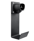 Tesla NACS Electric Vehicle Charger Nozzle Holster Dock and J Hook for cable management, black metal design