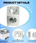 Neutral Lug Kit For Four To Two Zero Gauge Wires Aluminum Ground Lugs Set Tin Plated Heavy Duty Grounding Lugs product details