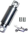Beefed-Up Hydraulic Rear Shock Upgrade For Electric Scooters, Cylindrical Suspension Kit with scooter in background