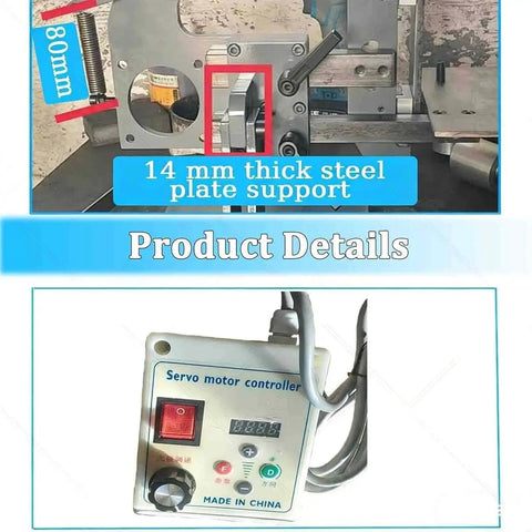 Heavy Duty 1100W Brushless Belt Sander Grinder With Adjustable Speed Up To 6500 Rpm Vertical Horizontal Dual Use For Knife Sharpening Includes five sanding belts, showing control panel and steel support.