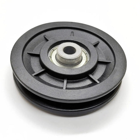 Beefed Up 90mm Gym Pulley Wheel With Wear Resistant Nylon Bearing And 6202Z Metal Bearing Fits 7mm Cables For Cable Machines Smith Machines Home Gym Replacement Part, black 90mm pulley wheel with metal bearing