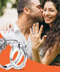 Couple with rings showing Ring Sizer Adjusters For Loose Rings 15 Pack Invisible Spacer Guards And Tighteners For Women And Men