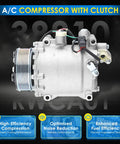 Grab This Straight Shooter Air Conditioning Compressor Swap For Honda Crv Civic Ilx Rdx 2.4L 2007 To 2015 Oem Fit 38810RWCA03 4920U1 with clutch and connections.