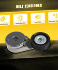 Drive Belt Tensioner Pulley Assembly For Buick Rendezvous 02-07, Chevy Equinox 05-09, Malibu 97-03, Alero 99-04, Pontiac Montana 99-05 Heavy Duty OEM-Grade Replacement shown with pulley and housing