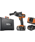 Heavy Duty 18V Cordless Impact Drill Packs Killer 110Nm Torque And Dual Speed Gears With Two Rugged 4.0Ah Batteries Plus Bright Led Work Light For Serious Weekend Warriors in a kit with charger and case.