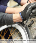 8 Inch Angled Tip Pry Bar Used for Prying Bike Tire with CRV Steel Curved Screwdriver Pry Tool Strike Cap Non Slip Grip