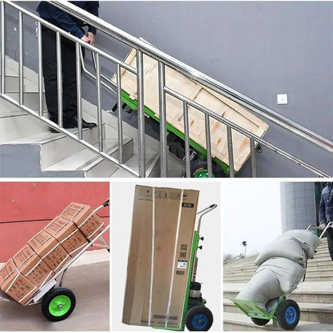 This Electric Stair Climbing Hand Truck Is Totally Awesome With A Wicked 400kg Load Capacity And Removable Battery carrying boxes upstairs.