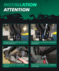 Installation steps for 4 Piece Front Suspension Kit For Ford F150 1997 2003 And Expedition 1997 2002 with detailed instructions.