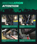 Heavy Duty 13 Piece Suspension Kit With Two Upper Control Arms And Ball Joints Two Lower Ball Joints Stabilizer Bar Links Outer And Inner Tie Rods Fits Chevrolet GMC Cadillac Escalade Avalanche And Silverado 1500 installation steps on wheel hub