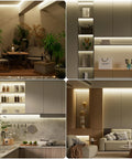 Ultra Bright 16.4ft COB LED Strip Light With 2520 LEDs 4000K Natural White illuminating bedroom, living room, kitchen setups