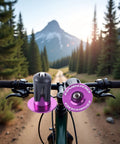 Purple Aluminum Bike Bar End Caps For 15 To 20.5 Mm Handlebar Diameters Universal Fit For MTB And Road Bikes Easy Install